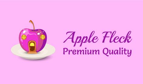Glossy Purple Apple Logo