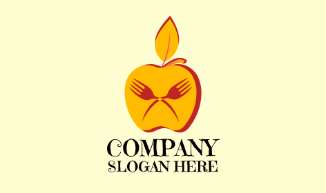 Intertwined Forks Apple Logo