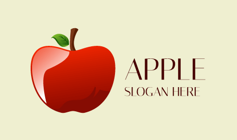 Isolated Apple Fruit Logo
