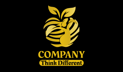 Organic Golden Apple Logo