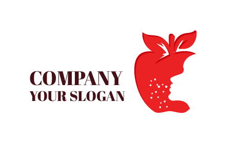 White Bubbles Apple Logo