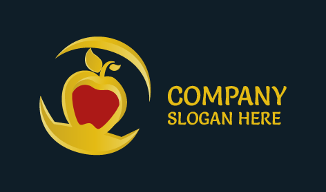 Yummy Golden Apple Logo