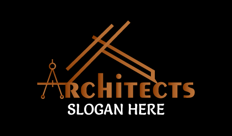 Brown Compass Architect Logo