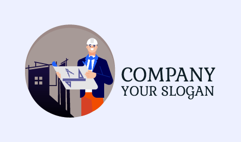 Construction Site Architect Logo