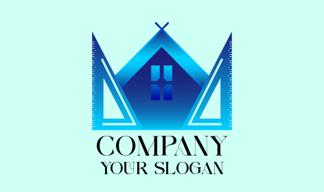 Gradient Blue Architect Logo