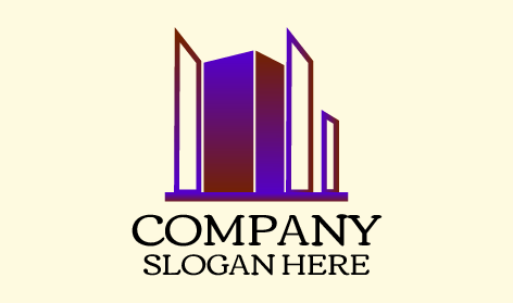 Gradient Building Architect Logo