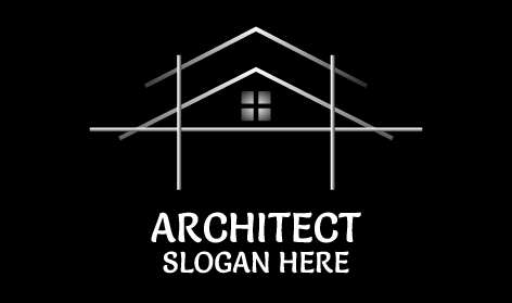 Metallic Silver Architect Logo