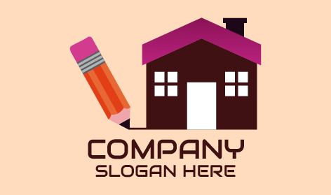 Pencil Drawing Architect Logo