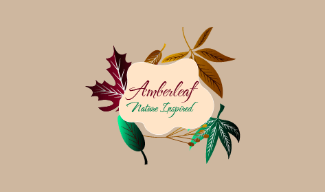 Amber Leaf Autumn Logo