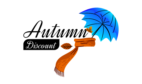 Brown Muffler Autumn Logo