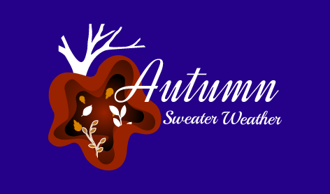 Chocolate Brown Autumn Logo