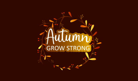 Circle Leaves Autumn Logo
