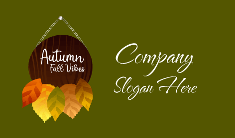 Gilded Autumn Leaves Logo
