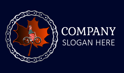 Maple Cycle Autumn Logo