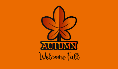 Cute Autumn Umbrella Logo