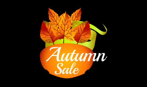 Orange Maple Autumn Logo
