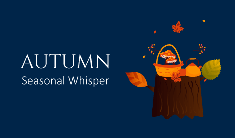 Orange Mushroom Autumn Logo
