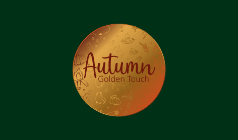 Shimmery Circle Autumn Logo