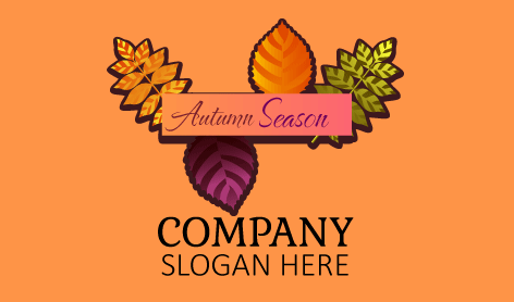 Shiny Leaves Autumn Logo