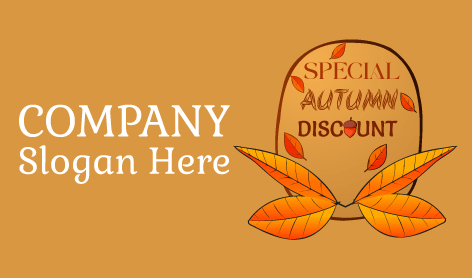 Thin Leaves Autumn Logo