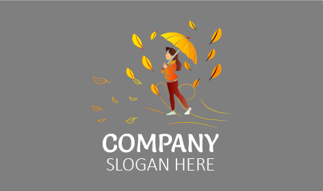 Windy Autumn Day Logo