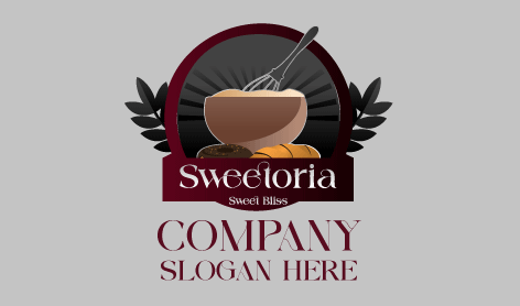 Cream Whisking Bakery Logo