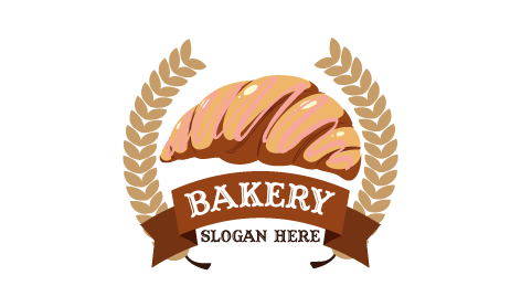 Crispy Croissant Bakery Logo