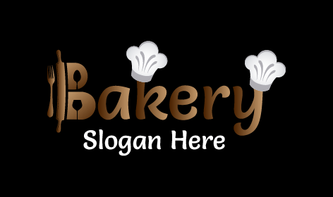 Dark Brown Bakery Word Logo