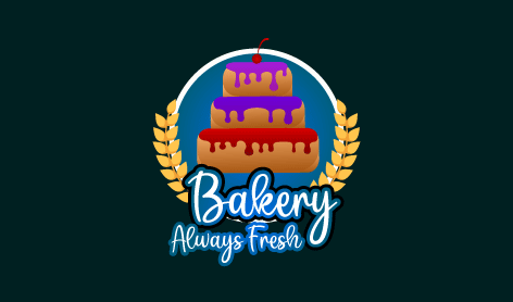 Delicious Cake Bakery Logo