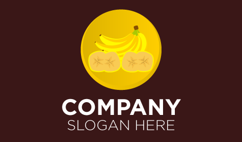 Banana Fruit Slices Logo