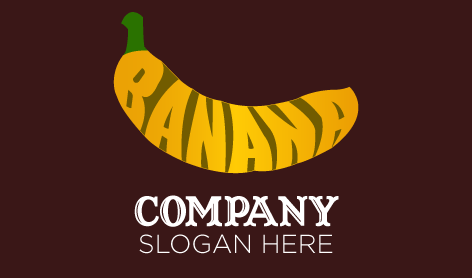 Banana Letter Crafted Logo