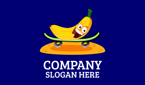 Banana Mischievous Skating Logo