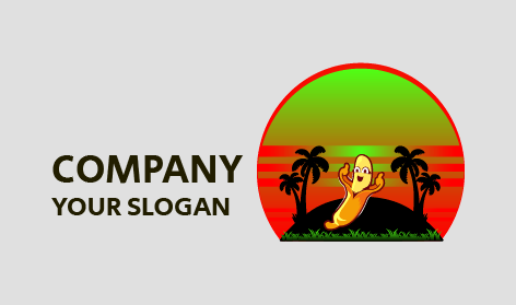 Black Island Banana Logo