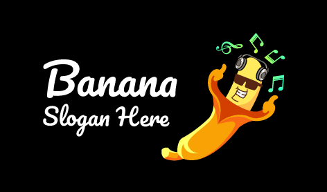 White Plate Banana Logo