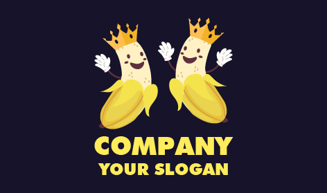 Jovial Kingly Banana Logo