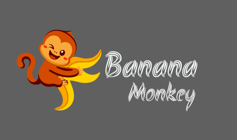 Playful Monkey Banana Logo