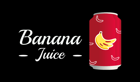 Refreshing Banana Juice Logo