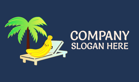 Tropical Relaxation Banana Logo