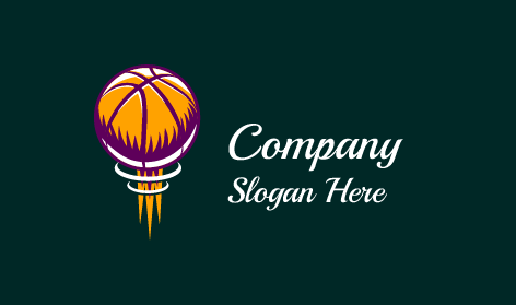 Basketball Net Shot Logo