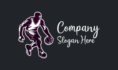 Black Basketball Handling Logo