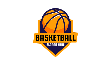 Blue Lining Basketball Logo