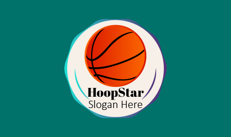 Dynamic Basketball Game Logo