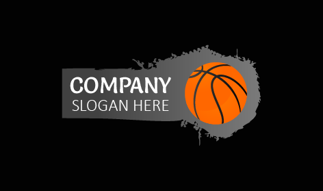 Fast Paced Basketball Logo