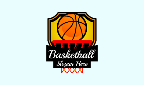 Professional Basketball Ring Logo