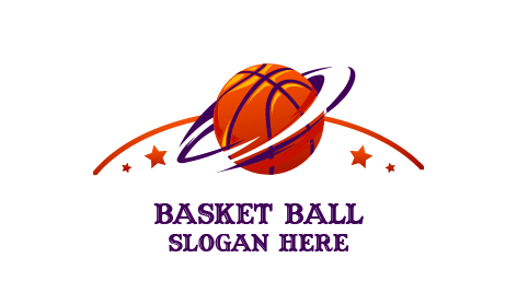 Rotational Movement Basketball Logo