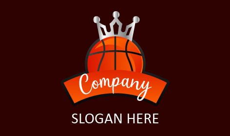 Silver Headband Basketball Logo