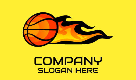 Soaring Flame Basketball Logo