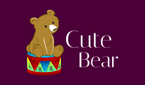 Adorable Bear Mascot Logo