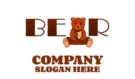Colorful Fur Bear Logo