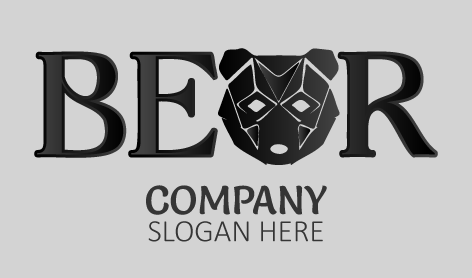 Bear Artistic Clipart Logo